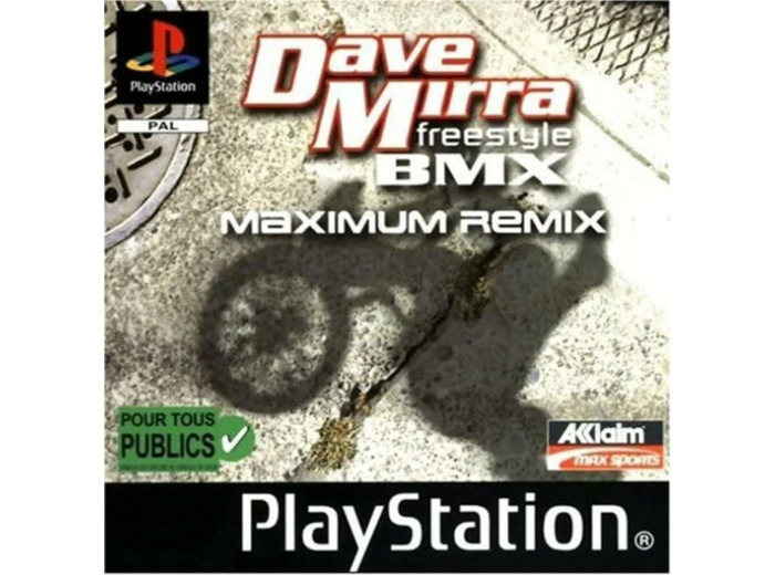 Jeu PS1 Dave Mirra BMX Maximum Remix