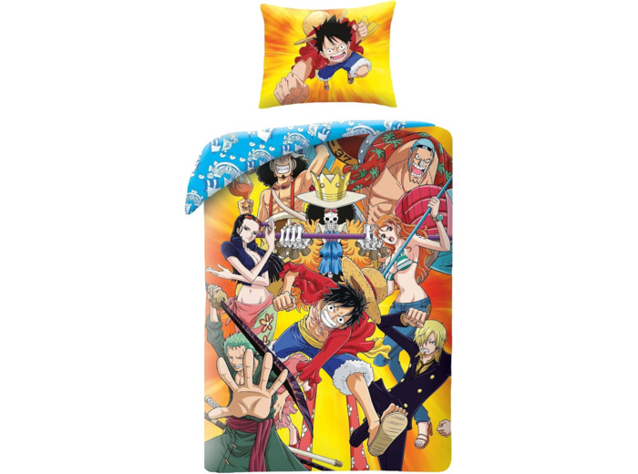 [LITERIRE] One Piece - 1 Personne, Housse de Couette 140x200 cm et Taie d'oreiller