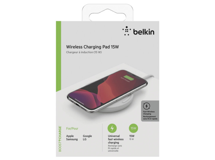 BELKIN 15w NOIR - Chargeur Sans fil