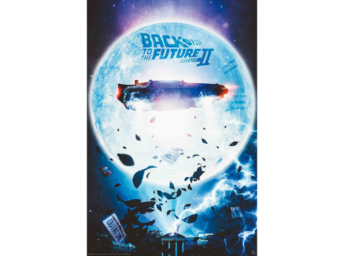 [POSTER] RETOUR VERS LE FUTUR Poster DeLorean volante (91,5 x 61 cm)