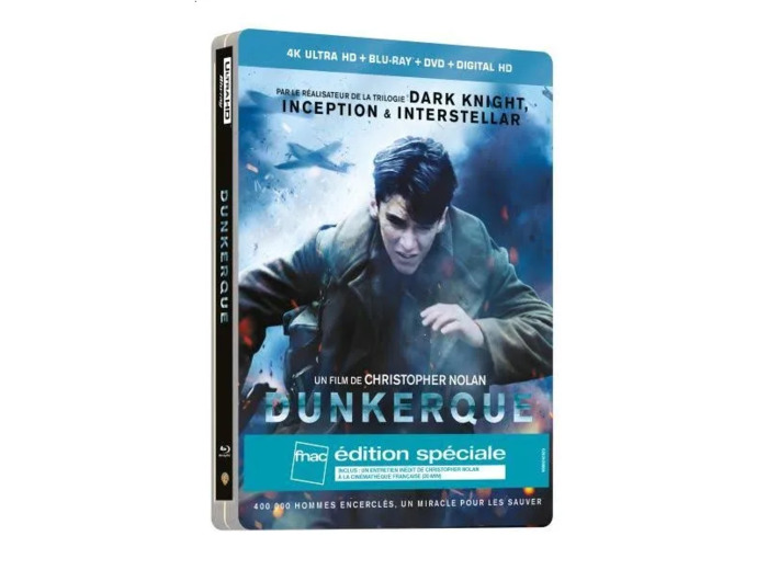 Blu-ray Dunkerque Edition Spéciale Steelbook 2d 4k