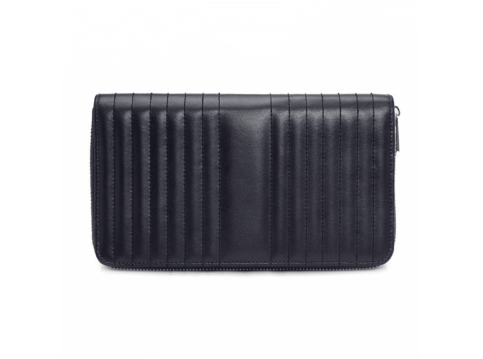 Portfolio pour bijoux Wolf 1834 Maria en cuir bleu marine