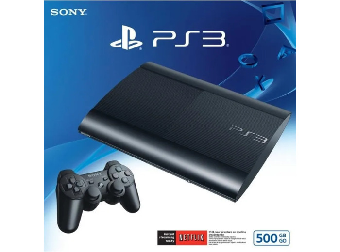 Console Sony Playstation 3 Ps3 Ultra Slim 500go avec une manette