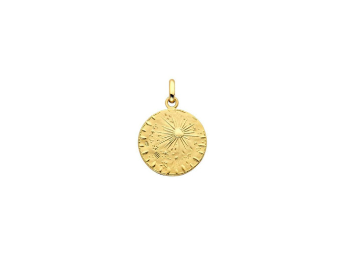 Médaille Arthus Bertrand Pluie d'Etoiles en or jaune poli, 16mm