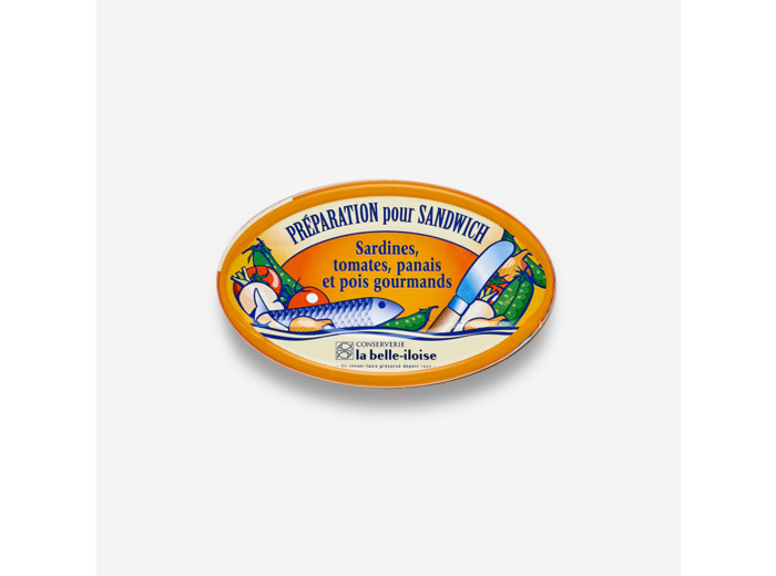 Préparation pour sandwich Sardines Tomates Panais et Pois gourmands