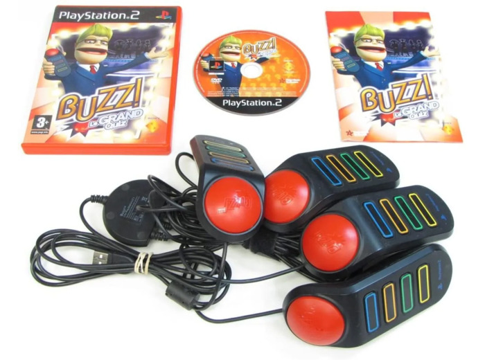 Jeu PS2 Buzz!: The BIG Quiz (With Buzzers)