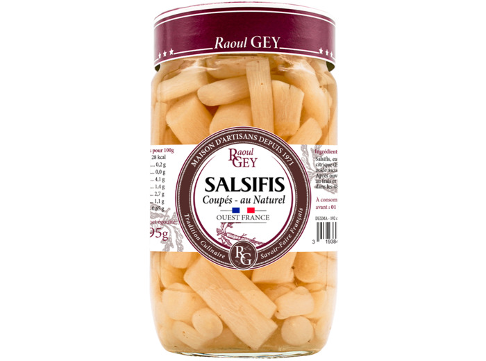 Salsifis coupés au naturel