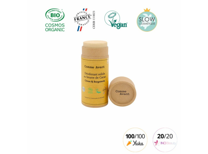 Déodorant solide citron & bergamote  - Comme Avant