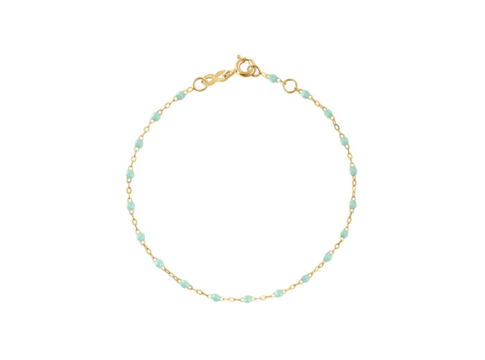 Bracelet Gigi Clozeau Classique en or jaune et résine jade, 17cm