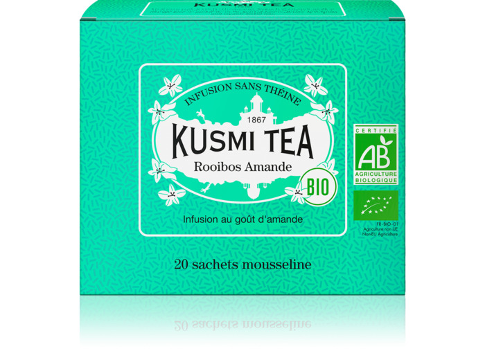 Infusions & Déthéinés Rooibos Amande Bio - Etui 20 sachets mousseline - 40gr net