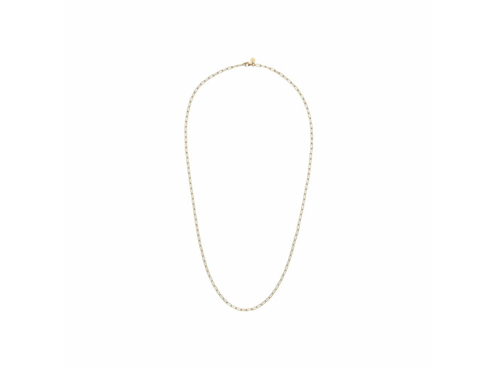 Collier chaîne maille rectangulaire Arthus Bertrand en or jaune poli, 60cm