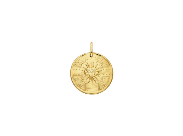 Médaille Arthus Bertrand Versailles Roi Soleil en vermeil satiné, 25 mm