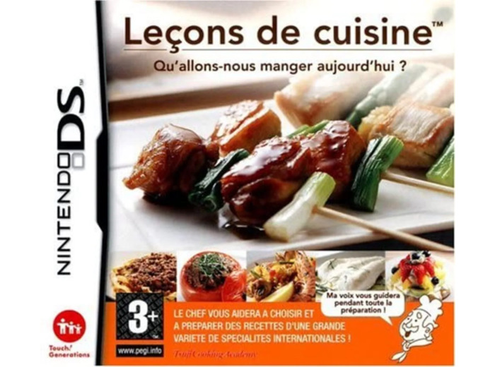 Jeu DS Leçons de cuisine - Qu'allons-nous manger aujourd'hui ?