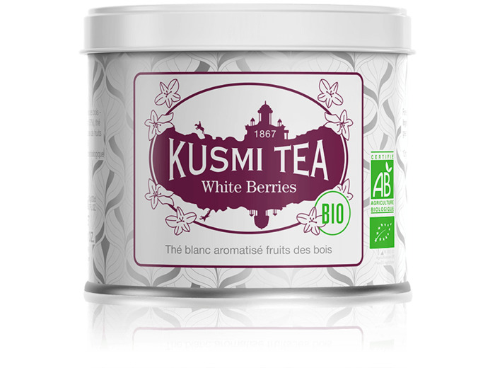 Thés Aromatisés Blancs White Berries bio - Boîte métal 90gr