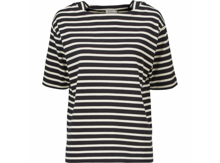 Marinière noire/écrue