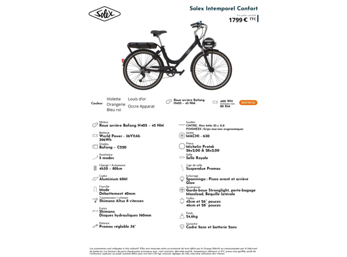 Solex Intemporel Confort