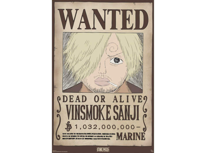 [POSTER] ONE PIECE - Poster (91,5 x 61 cm) - Wanted Sanji Wano