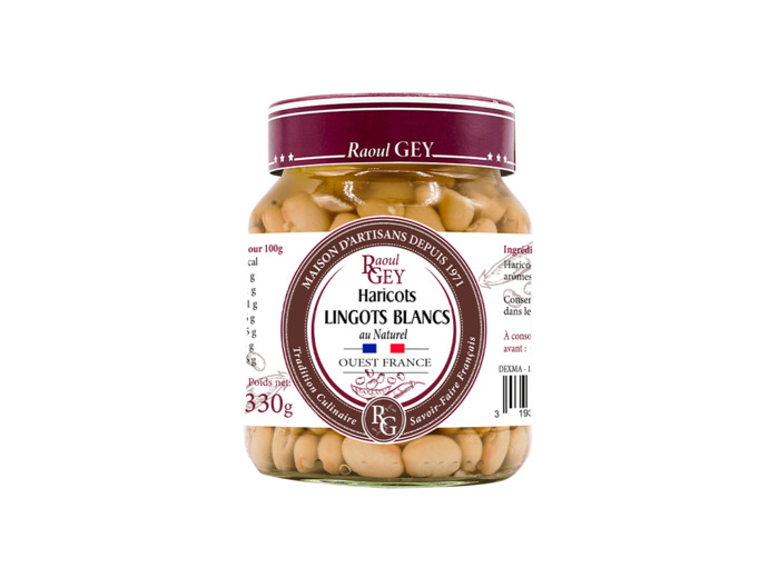 Haricots Lingots blancs au naturel 350g