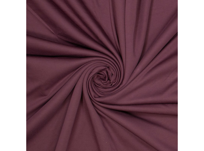 Sélection Coup de coudre - Tissu Jersey de Tencel Uni Couleur Bordeaux