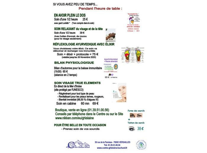 Pour un bien être global