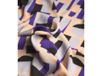 Singulière par Cousette - Tissu Viscose Imprimé "Dune" Violet - coupon 3 m
