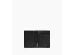 Portefeuille vertical zippé Lucien en cuir signature T