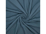 Fibre Mood - Tissu Seersucker "Logan" Uni Couleur Denim Foncé