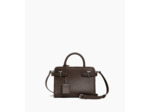 Petit sac à main Emilie en cuir lisse et surpiqûres