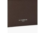 Portefeuille zippé horizontal Lucien en cuir signature T