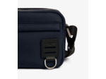 Petit sac bandoulière Basile en toile nylon et cuir lisse