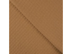 Sélection Coup de coudre - Tissu Jersey Molletonné Matelassé Double Face Uni Caramel