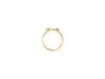 Bague Murat Café Lumière en argent doré à l'or et oxyde de zirconium