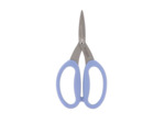Bohin - Ciseaux de Précision Micro-dentés à Grands Anneaux Souples Bleu (17,5 cm)