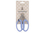 Bohin - Ciseaux de Précision Micro-dentés à Grands Anneaux Souples Bleu (17,5 cm)