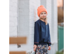 See You at Six - Tissu Jersey Bord-Cotes Uni Couleur Bleu Océana