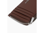 Porte carte large zippé Emile en cuir signature T