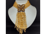 Collier en résine jaune 24-305