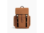 Sac à dos à rabat Maurice en cuir nubuck grainé