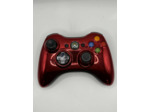 Manette Xbox 360 sans fil rouge métalisé
