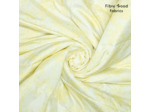 Fibre Mood - Tissu Matelassé Déperlant "Elsie" à Motif Taches Jaune Pale sur le Fond Blanc Cassé