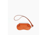 Etui à lunettes charms en cuir grainé