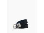 Ceinture réversible homme avec boucle rectangle en cuir lisse