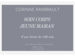Carte cadeau soin corps jeune maman