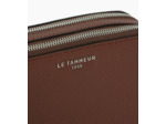 Petite sacoche 2 compartiments Emile en cuir signature T