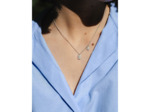 Collier Murat Les Pavés en argent rhodié et oxyde de zirconium