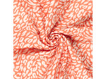 Sélection Coup de coudre - Tissu Voile de Coton Matelassé "Panthère" Corail