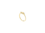 Bague Murat Café Lumière en argent doré à l'or et oxyde de zirconium
