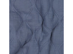 Sélection Coup de coudre - Tissu Double Gaze de Coton Matelassé Uni Couleur Bleu Denim