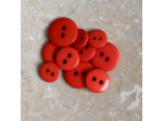Atelier Brunette - Bouton Classic Shine Poppy Tangerine - 15 mm