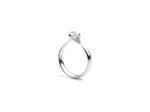 Solitaire Recarlo Anniversary Love Valentin en or blanc et diamant, taille 52